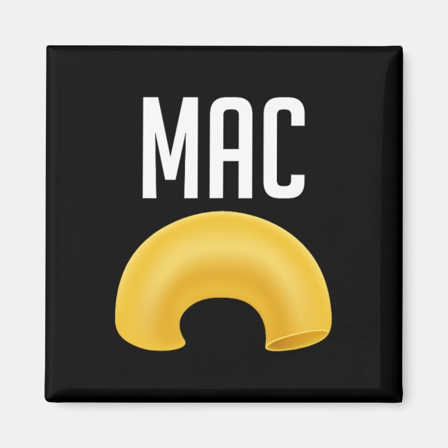 Roligt Matching Macaroni and Cheese Halloween Cost Magnet (Framsidan)