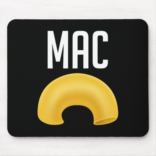 Roligt Matching Macaroni och Cheese Halloween Cost Musmatta (Framsidan)