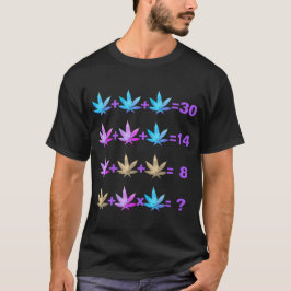 Roligt matematikfråga t-shirt rosa lila Manar tshi