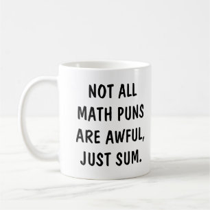 Roligt matematikskämt i modern handstil kaffemugg