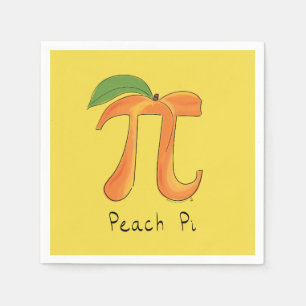 Roligt Math Persika Pi-symbol Pappersservett