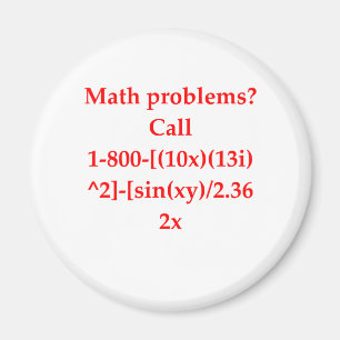 roligt mathskämt magnet