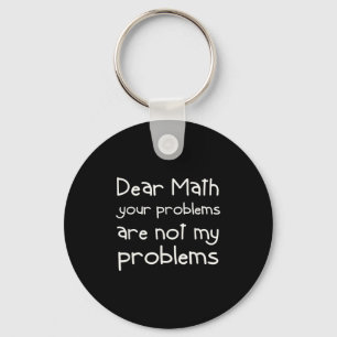 Roligt matte-citat Kära matematik för tjejer killa Nyckelring