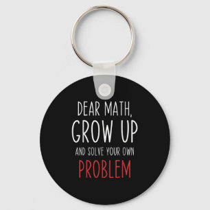 Roligt matte-citat Kära matematiklärare Elev-meme Nyckelring