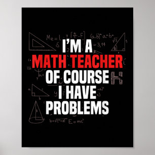 Roligt matte citat Matematik Kära matematiklärare Poster