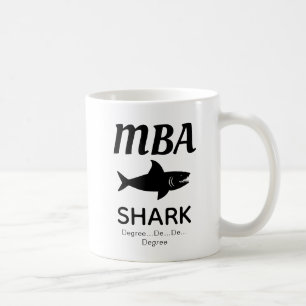 Roligt MBA Shark Coffee Mugg