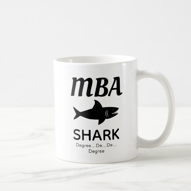 Roligt MBA Shark Coffee Mugg (Höger)