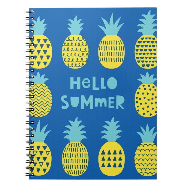 Roligt med ananas. anteckningsbok (Framsidan)