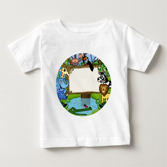 Roligt med djur t-shirt (Framsida)