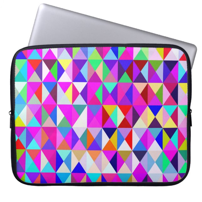 Roligt med geometri.... laptop sleeve (Framsidan)