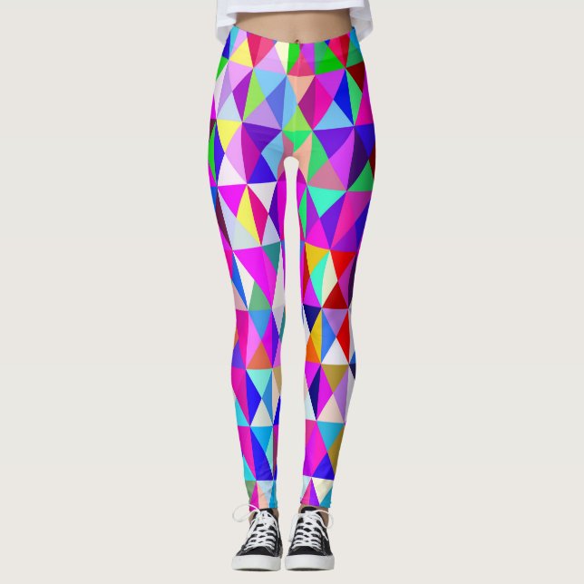 Roligt med geometri.... leggings (Framsida)