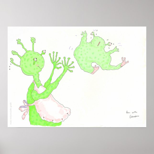 Roligt med mormor! poster (Framsidan)