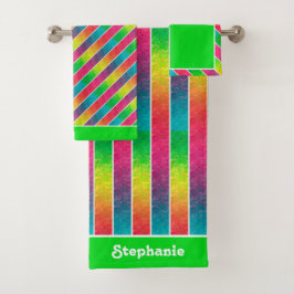 [Roligt med Rand] Mönster #1 Rainbow Geometric