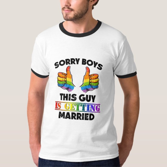 Roligt meddelande före bröllop t shirt (Framsida)