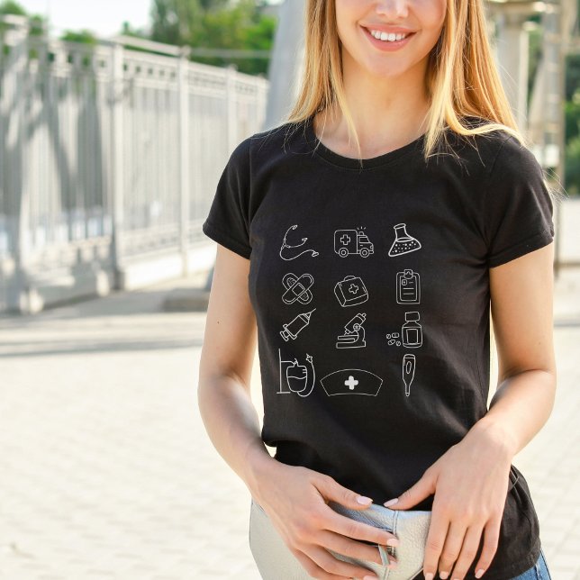 Roligt Medicine Doodles T Shirt (Skapare uppladdad)