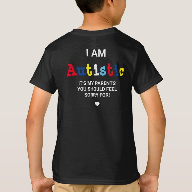 Roligt medvetande om autism | ASD T Shirt (Baksida)