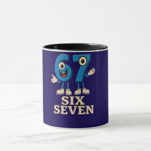 roligt meme 6 7 mugg