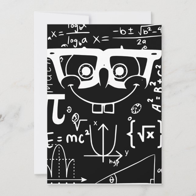 roligt meme skämt matte-glada ansikte inbjudningar (Framsida)