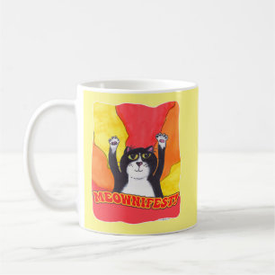 Roligt Meownifest Epic Cat Pmarie Påstående Kaffemugg