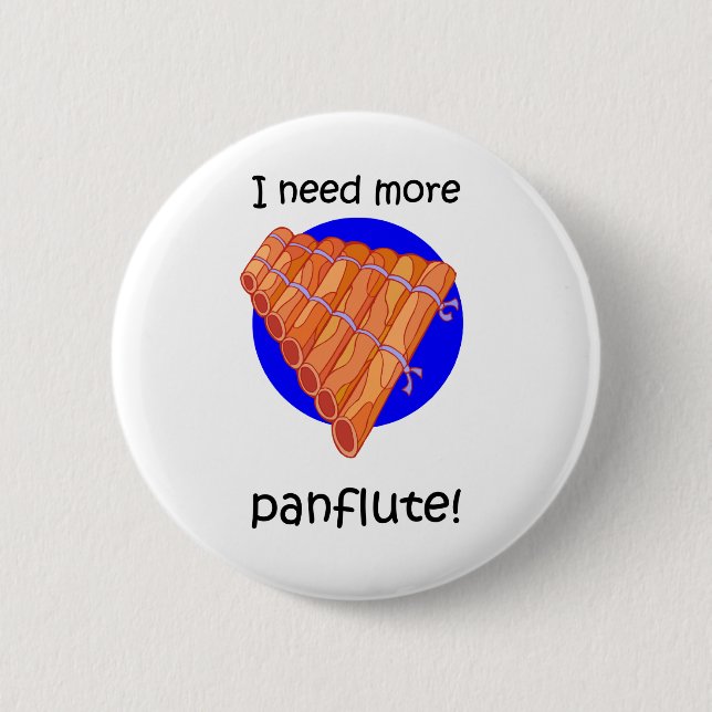 roligt mer panflute knapp (Framsida)