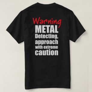 Roligt Metall upptäcker t-shirt - svart - idealis