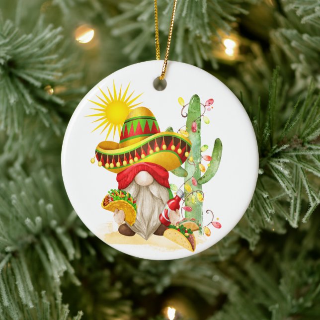 Roligt Mexikansk jultomte Ornament (Träd)