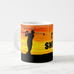Roligt "mig förmiddag Golf för en Swinger" Kaffemugg