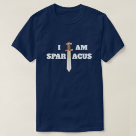 Roligt "mig förmiddag Spartacus" med svärd T Shirt