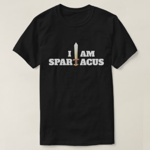 Roligt "mig förmiddag Spartacus" med svärd T Shirt