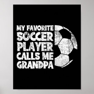 Roligt Min Favoritfotbollsspelare Kallar Mig Farfa Poster