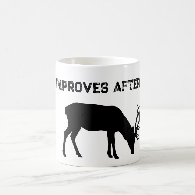 Roligt Min Skicklighet Blir Bättre Efter Kaffe Dee Kaffemugg (Center)