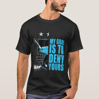 Roligt Mina Mål Är Att Förneka Dina Hockey Retro V T Shirt