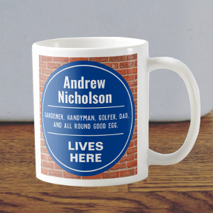 Roligt Minneshögtid Stil Plaque Coffee Mugg
