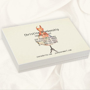 Roligt Mode Designer Mannequin Torso Anpassningsba Visitkort