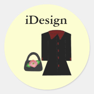 Roligt mode - iDesign Runt Klistermärke