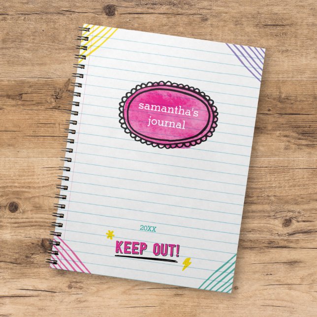 Roligt Modern Barn Doodle Journal Anteckningsbok Med Spiral (Skapare uppladdad)