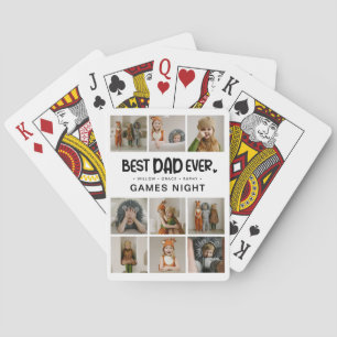 Roligt Modern "BÄSTA PAPPA EVER" 9 foto Casinokort