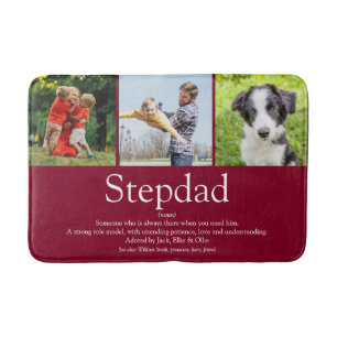 Roligt Modern Coola Stepfather Stepdad Photo Colla Badrumsmatta