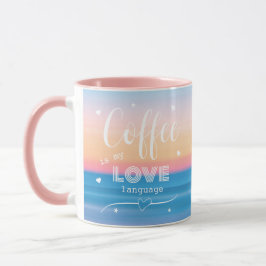 Roligt Modern Cute Coffe är mitt kärlek-språk Mugg
