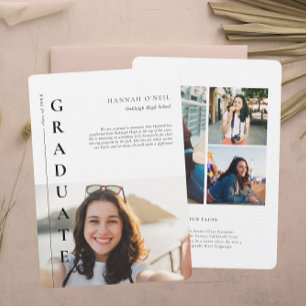 Roligt   Modern enkel fotovarning Inbjudningar