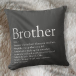 Roligt Modern Grått Coola Best Brother - aldrig-de Kudde<br><div class="desc">Perfekt för din speciellare bror (stor eller liten) att skapa en unik gåva. Ett perfekt sätt att visa honom hur fantastisk han är varje dag. Du kan till och med anpassa bakgrunden till deras favoritprogram färg. Designad av Thisisnotme©</div>
