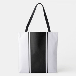 Roligt Modern Lodrät Black Tävla Rand On White Tygkasse