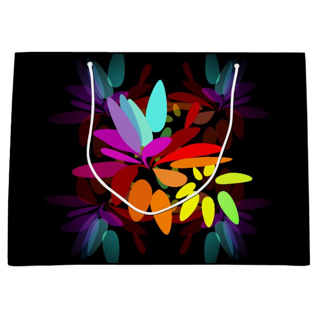 Roligt Modern Psychedelic Stil Rainbow Skriv ut (Framsidan)