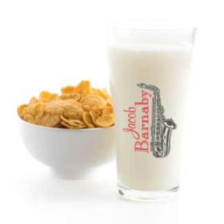 Roligt Modern saxophone Band Musician Glass Kopp