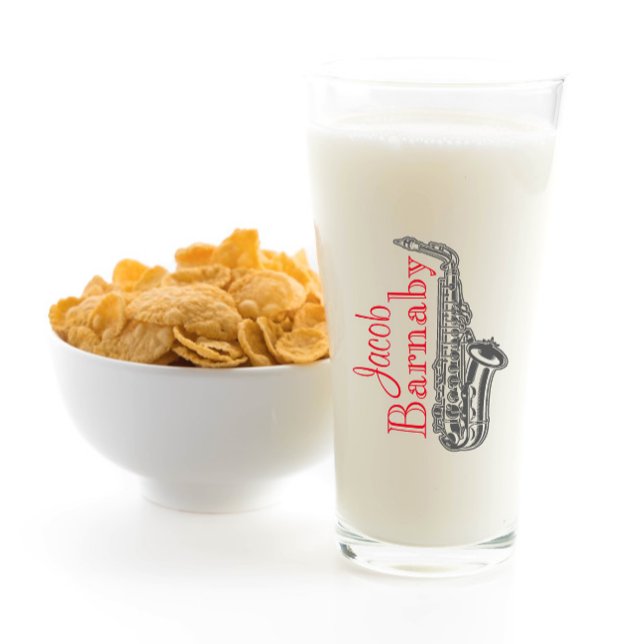 Roligt Modern saxophone Band Musician Glass Kopp (Skapare uppladdad)