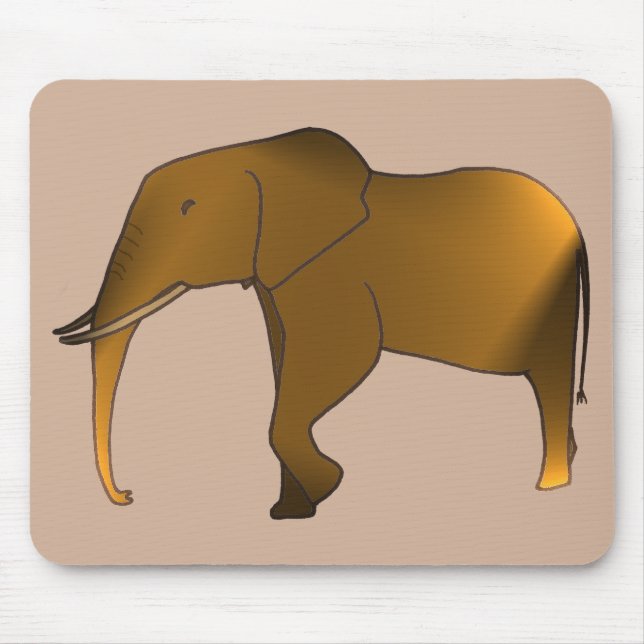 Roligt Modern Trendig Elephant Mousepads Musmatta (Framsidan)
