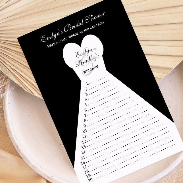 Roligt Möhippa Ord Games - svart (Skapare uppladdad)