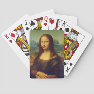 Roligt Mona Lisa Art Rökning Cigar Smoker Casinokort