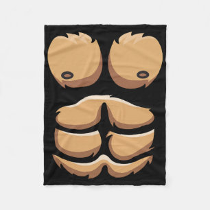Roligt Monkey Gorilla Chest Costume Halloween Fleecefilt