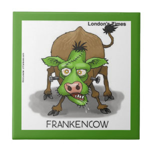 Roligt Monster Ko Keramisk Kakel